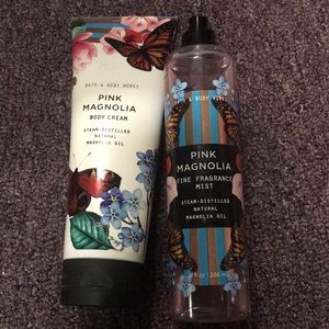 Lightly used magnolia body cream and fragrance